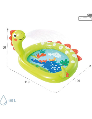 Piscina Hinchable Dinosaurio, Medidas...