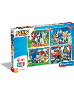 Puzzle Sonic Infantil 4 1: Puzzles de 12, 16, 20 y 24 Piezas