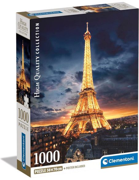 Puzzle 1000 piezas Torre Eiffel iluminada