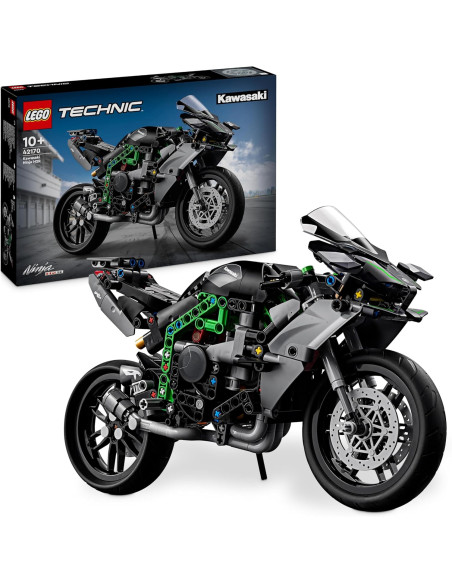 LEGO Technic Moto Kawasaki Ninja H2R Juguete de Construcción, Kit de Maqueta a Escala