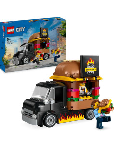 LEGO City Camión Hamburguesería, Food Truck de Juguete