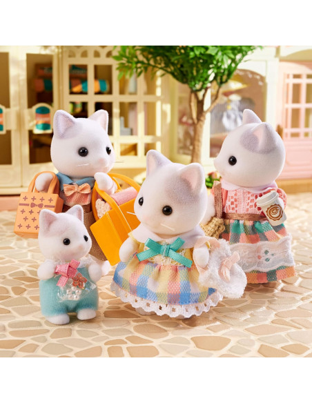 Sylvanian Families Familia Gato Latte