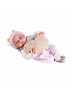 Muñeca Recién Nacida con peso Luca con cojín corazón... 2