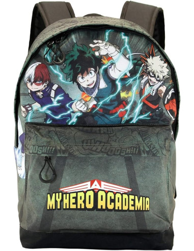 My Hero Academia Battle-Mochila HS FAN, Verde Militar