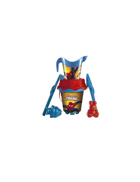 Cubo De Playa Spiderman Con Regadera