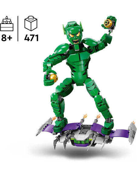LEGO Marvel Figura para Construir: Duende Verde Articulada