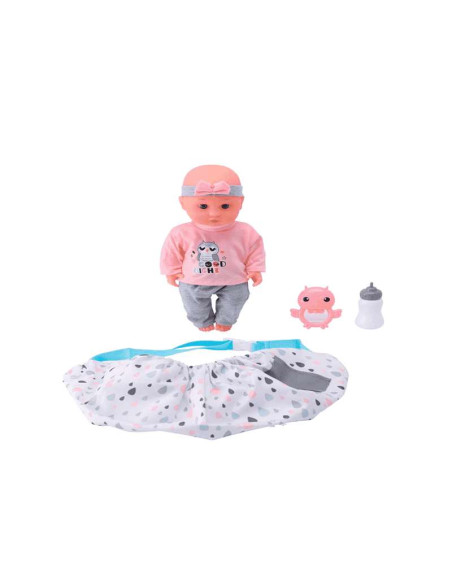 PequeBB Muñeca con pañuelo transportín