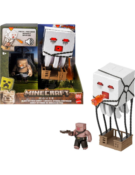 Minecraft Ghast de ataque con proyectiles