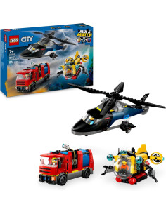 LEGO 60462 City 3 en 1 Remix: Helicóptero, Camión de...