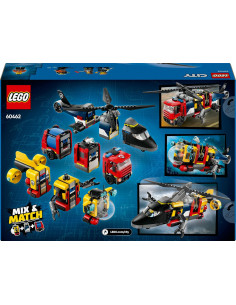 LEGO 60462 City 3 en 1 Remix: Helicóptero, Camión de... 2