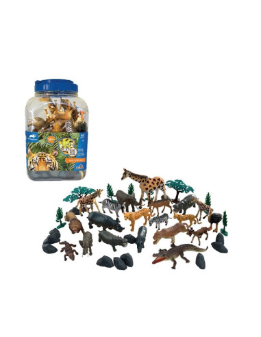 Set De 40 Piezas Animales Salvajes