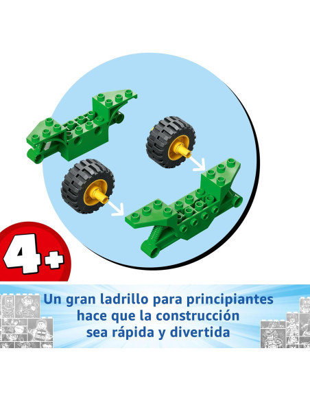 LEGO Marvel Spidey Spin y Electro: Duelo de Vehículos Dinosaurio, Coche y Moto