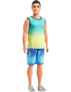 Barbie Fashionistas Ken Muñeco n.236 con Pelo Negro,...