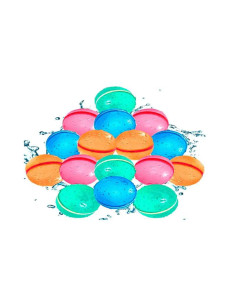 Pack de 12 Bolas de Agua Reutilizables con Cierre Magnético