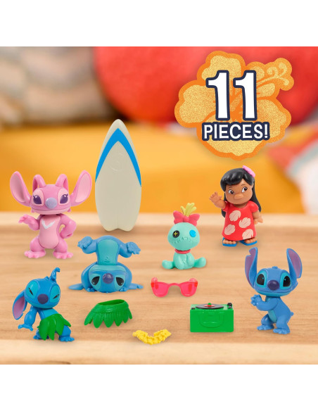 Pack 6 Figuras Stitch Disney – Mini Set Coleccionable (5 cm)