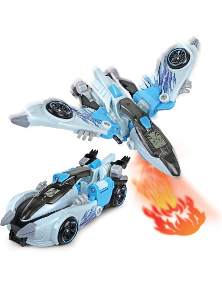 VTech - Switch&Go Dinosaurio Transformable Interactivo, Veloz Pterodáctilo, bólido de Carreras