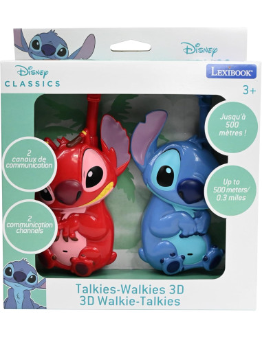 Walkie-talkies 3D Stitch y Leroy