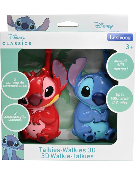 Walkie-talkies 3D Stitch y Leroy