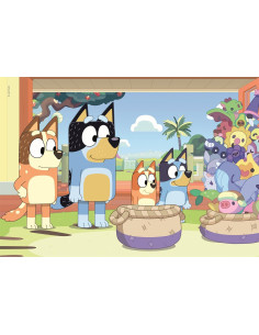 Bluey Supercolor Puzzle-Bluey-2 x 20 (Incluye 2 20 Piezas)  2