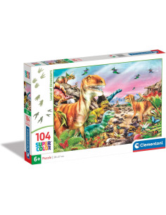 Puzzle - Isla de Dinosaurios - Supercolor Puzzle Infantil...