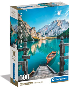 Puzzle 500 piezas Lago de Braies - Italia