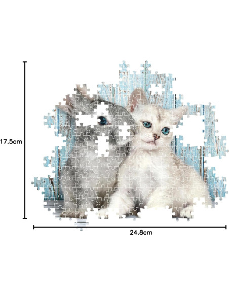 Puzzle Collection Cat & Bunny - Puzzle De 500 Piezas para Adultos
