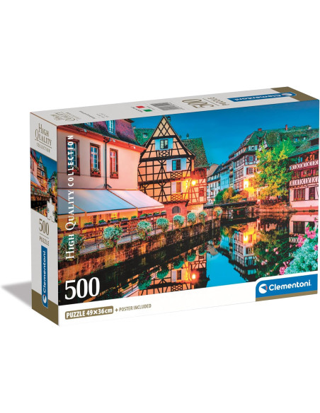 Puzzle de 500 piezas del casco antiguo de Estrasburgo
