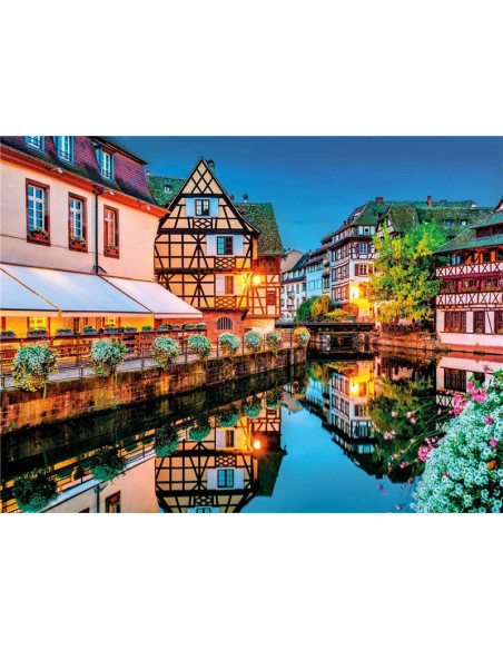 Puzzle de 500 piezas del casco antiguo de Estrasburgo