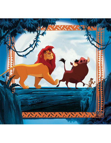 El Rey León-3 x 48 (Incluye 3 48 Piezas)