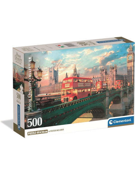 Puzzle Adulto 500 Piezas Collection Westminster Bridgeclementoni