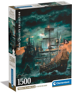 Puzzle Clementoni Barco Pirata de 1500 piezas