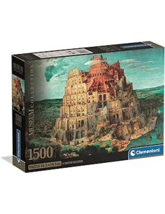 Puzzle Adulto 1500 Piezas Museum Babel Tower Compact Box