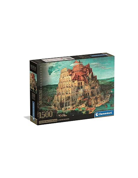 Puzzle Adulto 1500 Piezas Museum Babel Tower Compact Box
