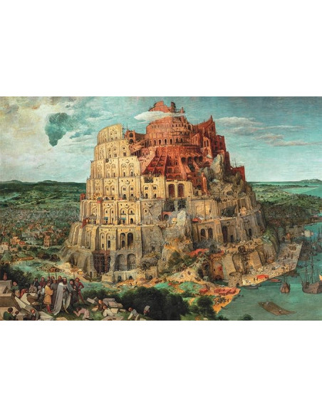 Puzzle Adulto 1500 Piezas Museum Babel Tower Compact Box