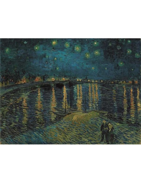 Puzzle Clementoni Noche Estrellada sobre el Ródano de 1000 Piezas