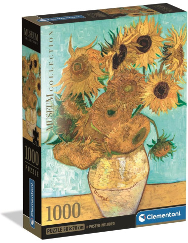 Puzzle Clementoni Los Girasoles de 1000 piezas
