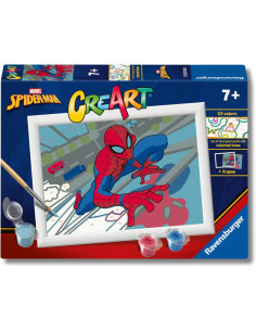 eart E: Marvel Spiderman | Pintar por Numeros Niños | Kit...