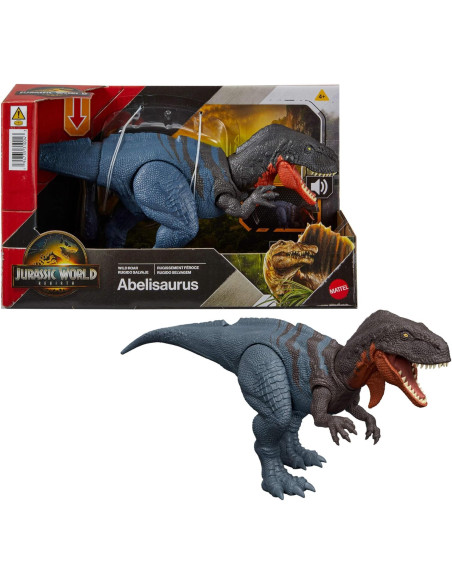 Jurassic World: El Renacer, Abelisaurio Rugido salvaje Juguete de dinosaurio articulado