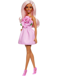 Barbie Fashionistas n. 238 Muñeca con pelo rosa pastel,...