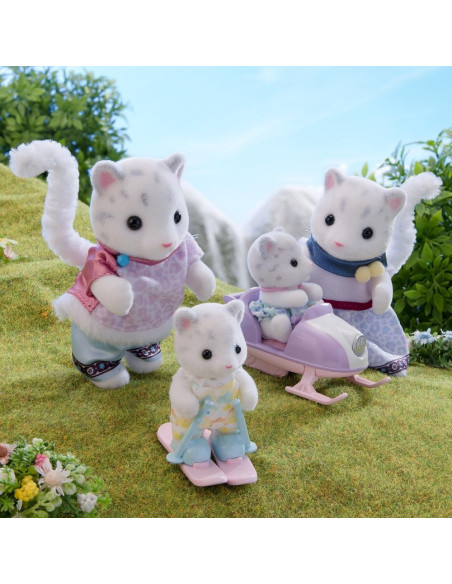 Sylvanian Families - 5814 Familia de leopardos de las nieves - Juegos de casas de muñecas