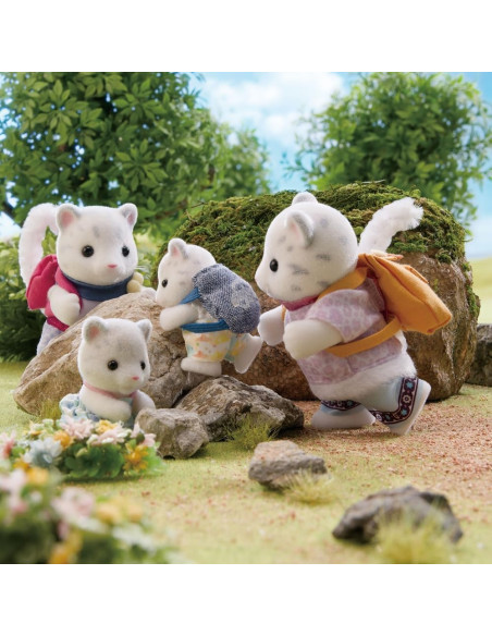 Sylvanian Families - 5814 Familia de leopardos de las nieves - Juegos de casas de muñecas