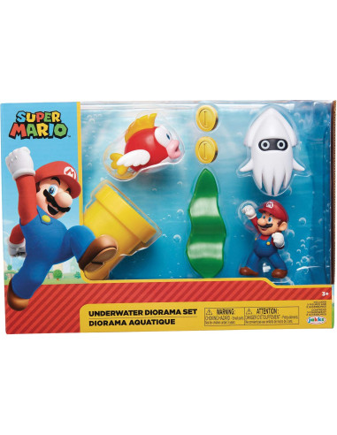 Super Mario Diorama Mundo Submarino