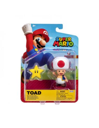 Figura Super Mario Figura Toad con Estrella