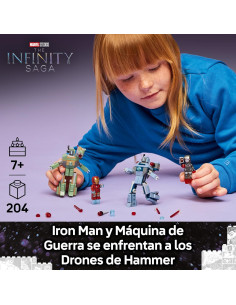 LEGO | Marvel Iron Man y Máquina de Guerra vs. Drones de... 2