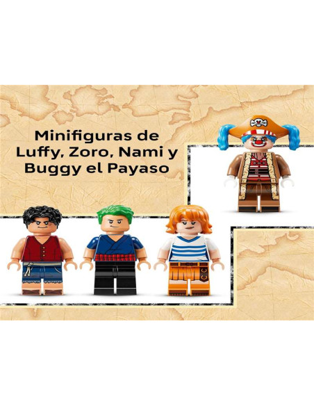 LEGO One Piece Carpa de Circo de Buggy el Payaso - Juego Interactivo con 4 Minifiguras Inc. Luffy