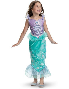Disfraz Sirenita Ariel Princesas Disney - talla 3 a 4