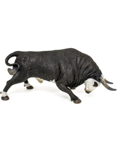 DQB DeQUBE - Figura Toro Bravo Cara Blanca embistiendo