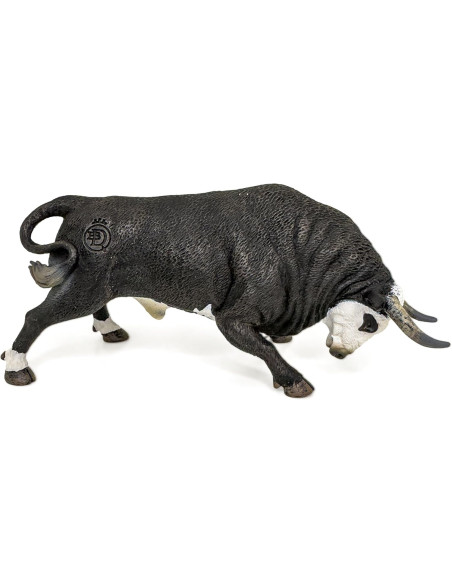 DQB DeQUBE - Figura Toro Bravo Cara Blanca embistiendo