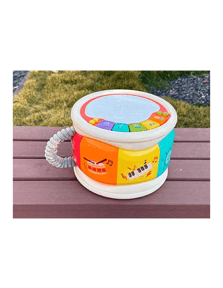 Infant Planet Tambor Multijuegos – Juguete musical con luces y modos de juego (18m+)