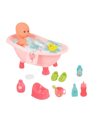 Bebé Bañera con accesorios PequeBB – Muñeca con...